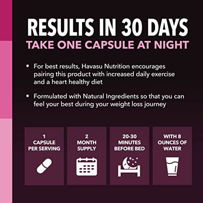 Night Time Fat Burner for Women | Weight Loss and Sleep Support Blend With Vitamin D - Maple Wellness Supplements