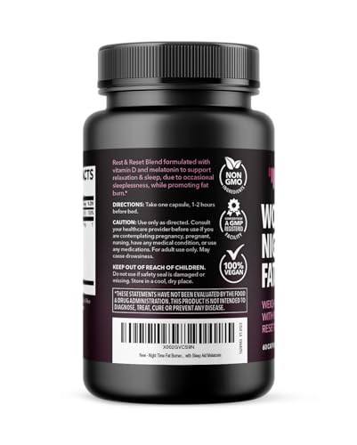 Night Time Fat Burner for Women | Weight Loss and Sleep Support Blend With Vitamin D - Maple Wellness Supplements