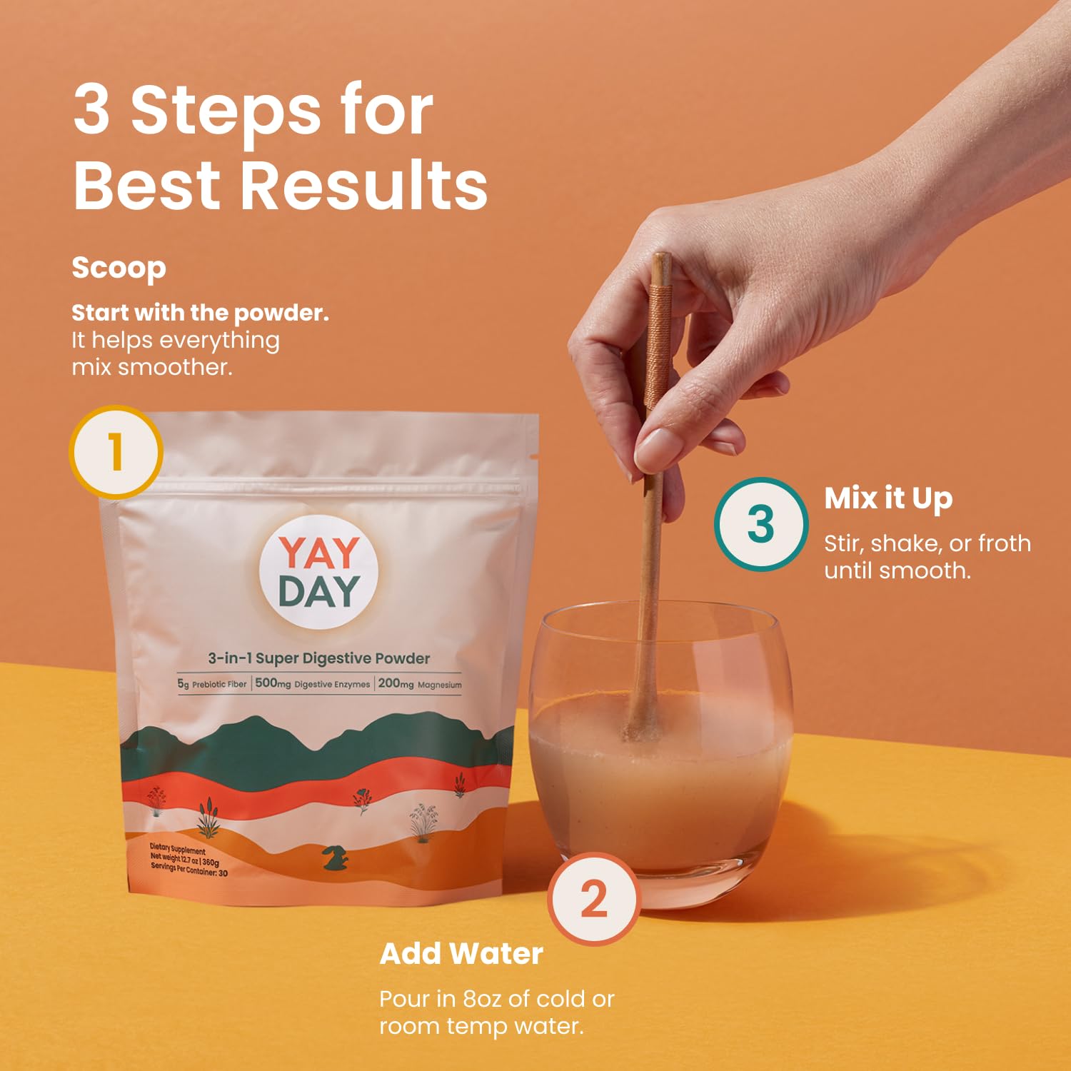 Nighttime Prebiotic Fiber Powder with Digestive Enzymes & Magnesium Glycinate for Sleep, On-The-Go Travel 7 Pack | Gut Health Supplement for Women & Men - Bloating Relief Soluble and Insoluble Fiber - Maple Wellness Supplements