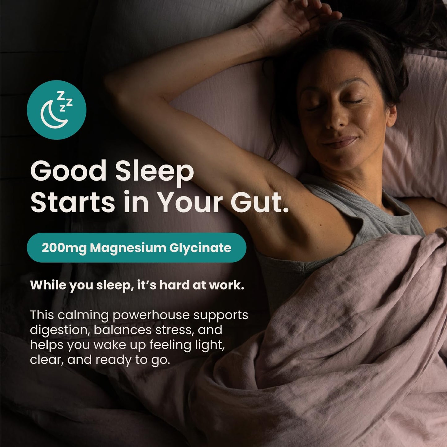 Nighttime Prebiotic Fiber Powder with Digestive Enzymes & Magnesium Glycinate for Sleep, On-The-Go Travel 7 Pack | Gut Health Supplement for Women & Men - Bloating Relief Soluble and Insoluble Fiber - Maple Wellness Supplements