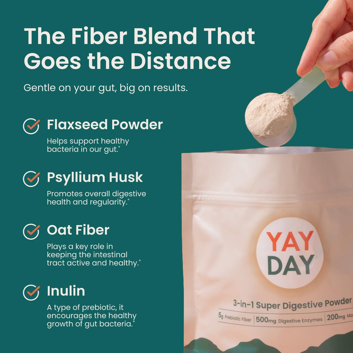 Nighttime Prebiotic Fiber Powder with Digestive Enzymes & Magnesium Glycinate for Sleep, On-The-Go Travel 7 Pack | Gut Health Supplement for Women & Men - Bloating Relief Soluble and Insoluble Fiber - Maple Wellness Supplements