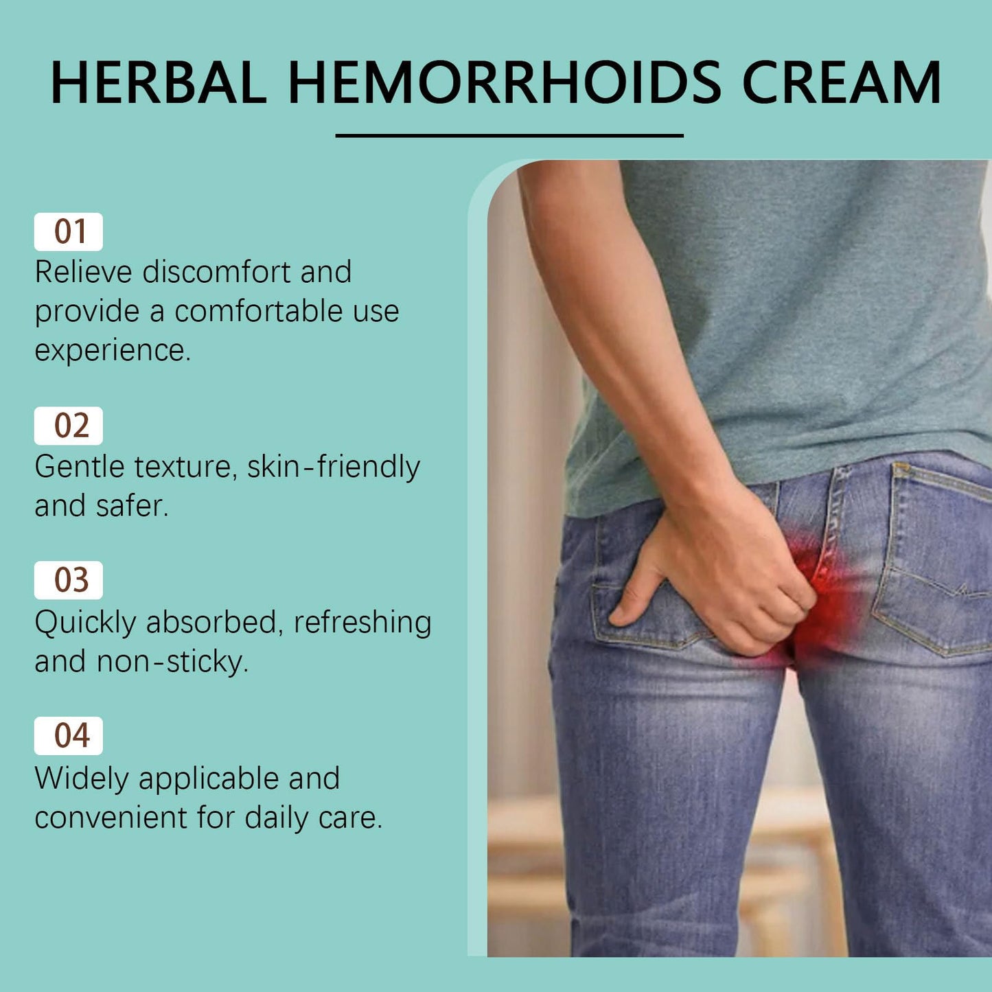 NiTa HyHy Herbal Hemorrhoids Ointment– Hemorrhoid Treatment and Hemorrhoid Cream for Relief Fast Acting Relief of Pain, Swelling, Discomfort, Burning and Itching - Maple Wellness Supplements