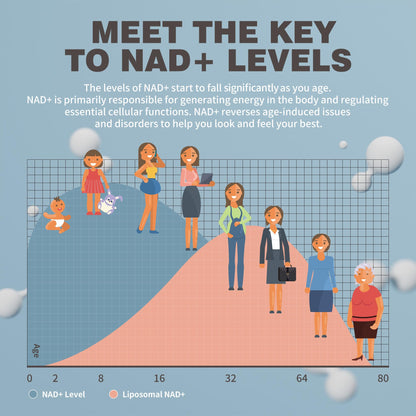 NIUSISE NAD Gummies Sugar Free, NAD+ Supplement with Liposomal Nicotinamide Riboside, Resveratrol, Quercetin, NAD Supplement for Anti-Aging, Energy, Cellular Health, Blueberry Flavor, 60 Gummies - Maple Wellness Supplements