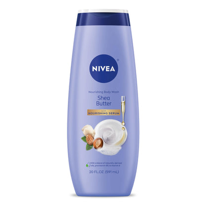 NIVEA Nourishing Shea Butter Body Wash with Nourishing Serum, Moisturizing Body Wash for Women - Maple Wellness Supplements