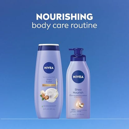 NIVEA Nourishing Shea Butter Body Wash with Nourishing Serum, Moisturizing Body Wash for Women - Maple Wellness Supplements