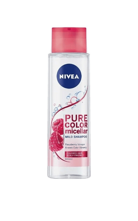 NIVEA Pure Color Micellar Mild Shampoo 400Ml Colored Hair, Raspberry Vinegar - Maple Wellness Supplements