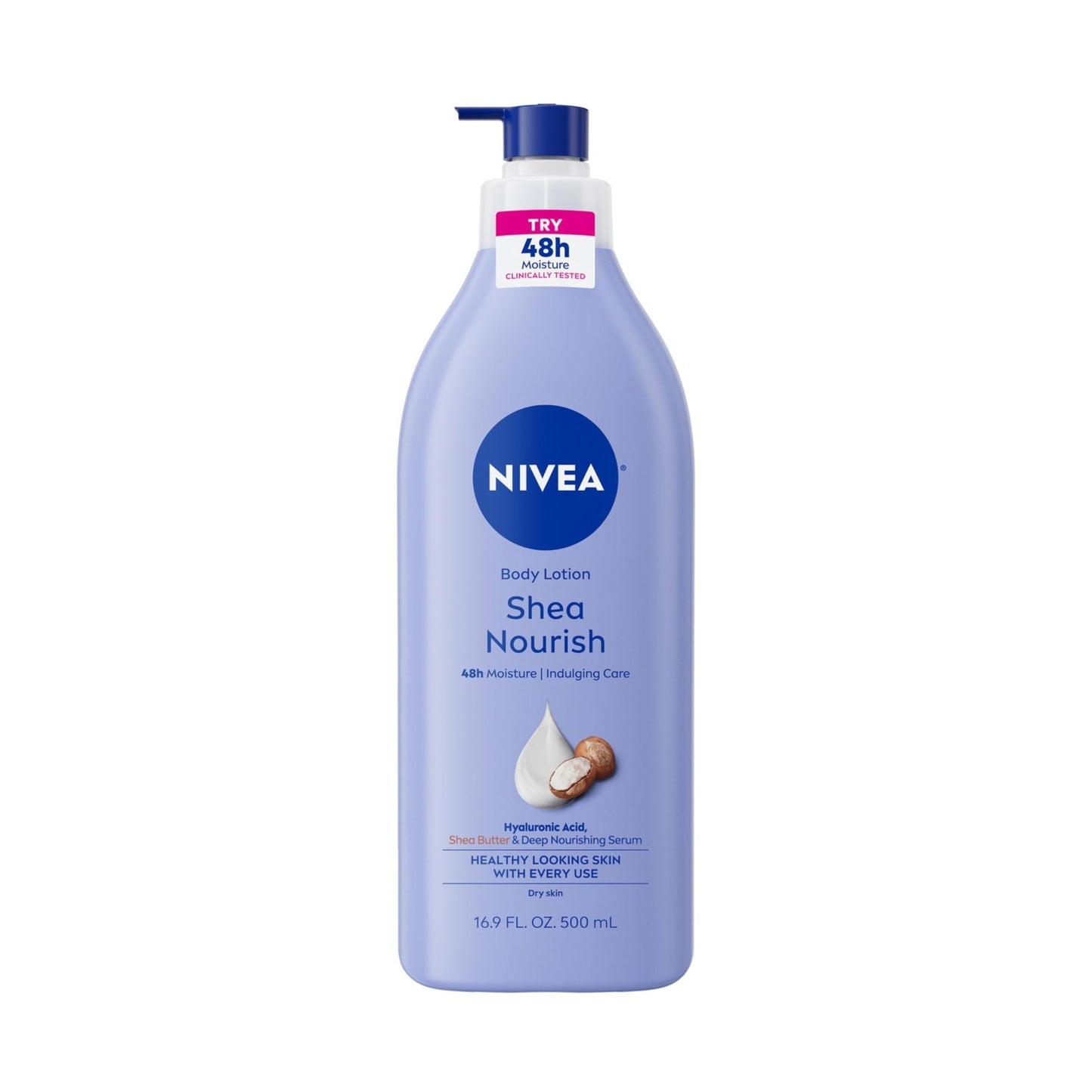 NIVEA Shea Nourish Body Lotion for Dry Skin with Hyaluronic Acid, Shea Butter and Deep Nourishing Serum - Maple Wellness Supplements