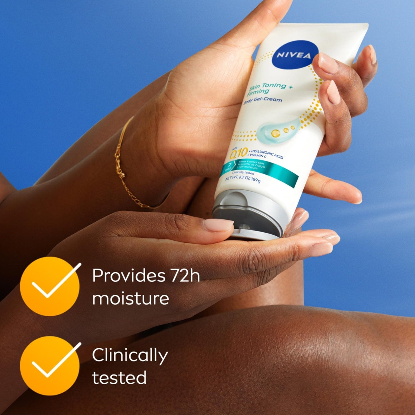 NIVEA Skin Firming & Toning Body Gel Cream with Q10, Hyaluronic Acid and Vitamin C - Maple Wellness Supplements