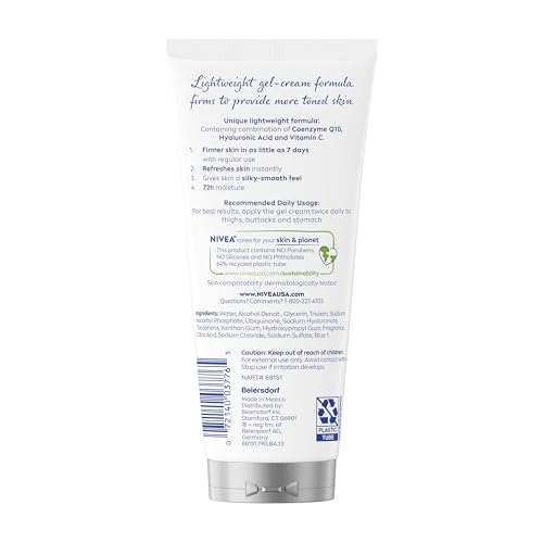 NIVEA Skin Firming & Toning Body Gel Cream with Q10, Hyaluronic Acid and Vitamin C - Maple Wellness Supplements