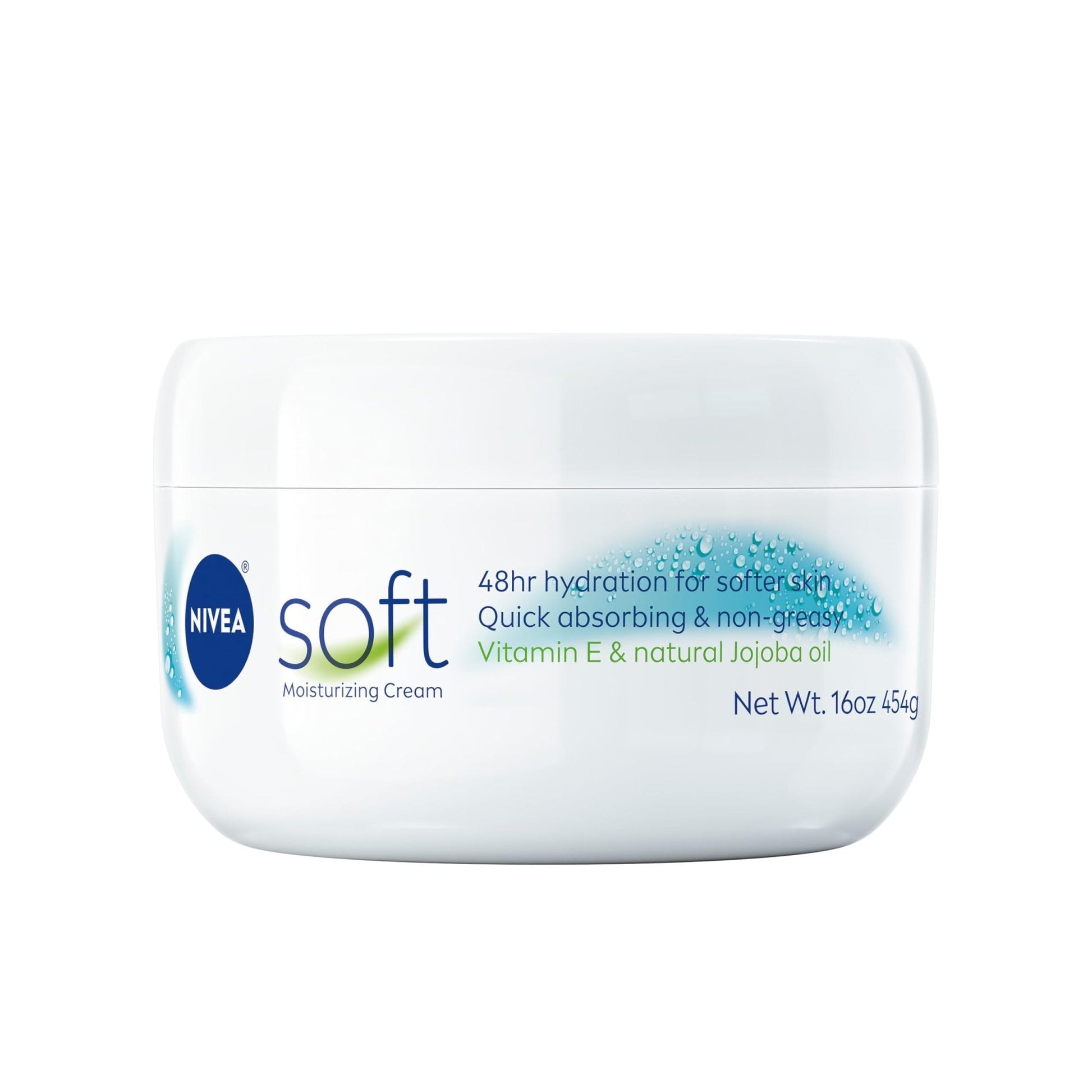 NIVEA Soft Refreshingly Soft Moisturizing Cream, Lightweight Body Moisturizer for Face, Body and Hands, Body Cream Enriched - Maple Wellness Supplements