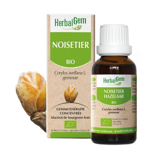 Noisetier BIO Macérat mère bourgeons Flacon 30 ml HERBALGEM - Maple Wellness Supplements