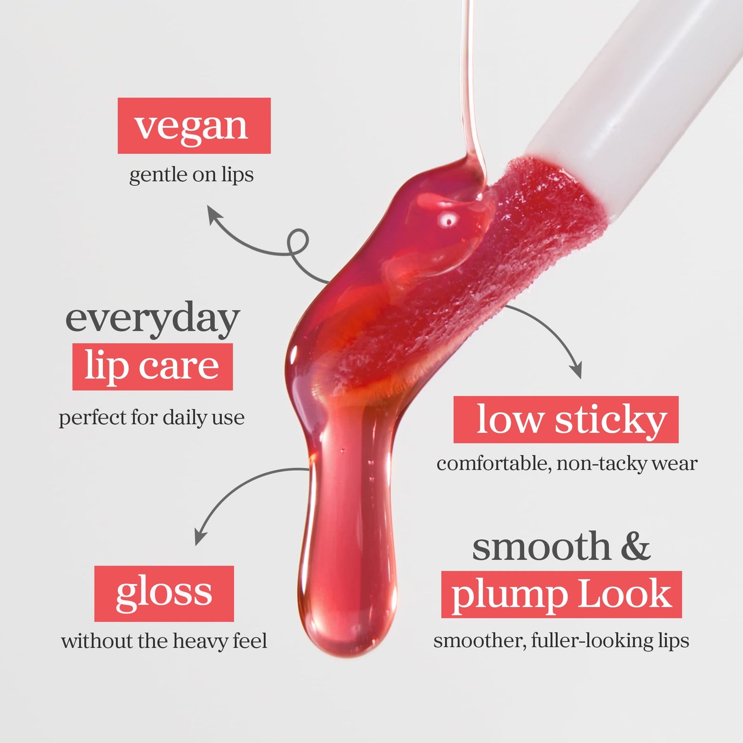 NOONI Korean Lip Oil - Appleberry | Long-Lasting, Moisturizing, Plumping, Revitalizing for Dry Lips, Waterproof, No Peel Off, Hydrating, Nourishing Crystal Clear, Stocking Stuffers, 0.12 FL Oz - Maple Wellness Supplements