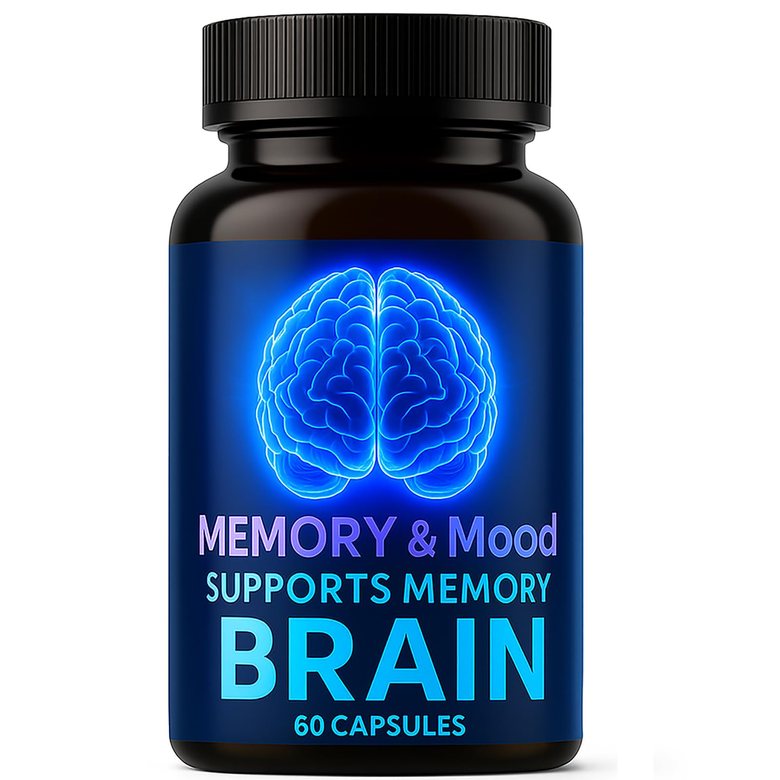 Nootropic Brain Supplements for Memory and Focus, Cognitive Support Formula with B Vitamins, Folate & Dihydromyricetin – Mental Clarity & Daily Performance, 60 Capsules (1) - Maple Wellness Supplements
