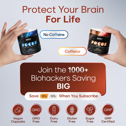 Nootropic Strongest Focus Supplement - Clinically Backed Ingredients Made in USA - Scientifically Backed Doses - Supplement for Brain Fog - AlphaGPC, Lions Mane, Rhodiola and More 10:1 90 Capsules - Maple Wellness Supplements