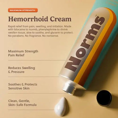 Norms The Full Hemorrhoid Treatment Bundle Medicated Wipes, Touch-Free Spray, and 5% Lidocaine Cream to Relieve Painful Itching, Burning & Swelling – Complete Hemorrhoid Care System - Maple Wellness Supplements