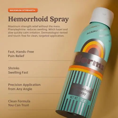 Norms The Full Hemorrhoid Treatment Bundle Medicated Wipes, Touch-Free Spray, and 5% Lidocaine Cream to Relieve Painful Itching, Burning & Swelling – Complete Hemorrhoid Care System - Maple Wellness Supplements