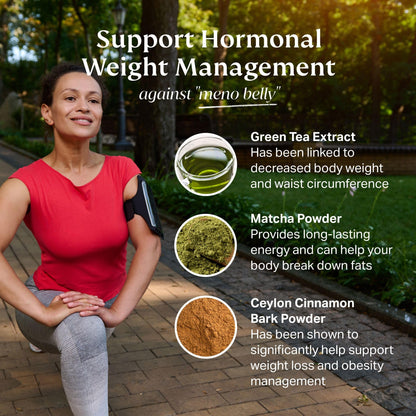 NOVAMD Clinically Proven Menopause Supplement for Weight Management, Hot Flashes, Night Sweats and Low Energy - Maple Wellness Supplements