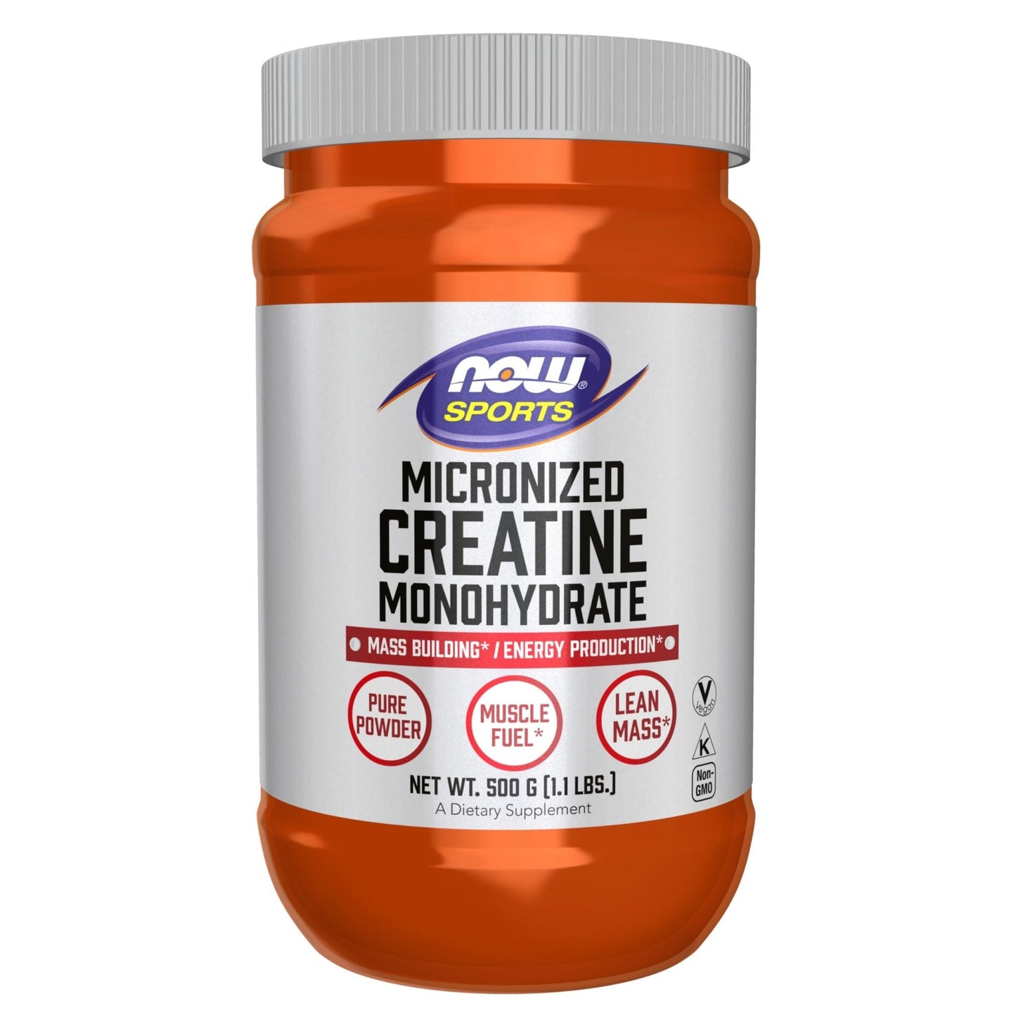 NOW Foods Sports Nutrition, Micronized Creatine Powder 500 g, Mass Building*/Energy Production*, 1.1-Pound - Maple Wellness Supplements