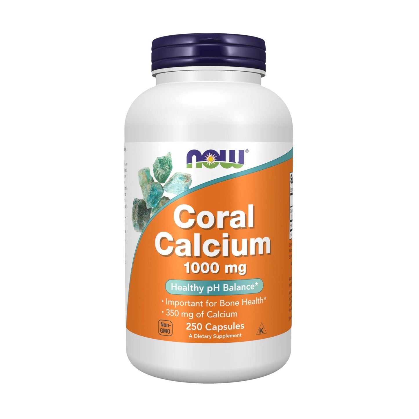 NOW Foods Supplements, Coral Calcium 1,000 mg, Bone Health*, Healthy pH Balance*, 250 Veg Capsules - Maple Wellness Supplements