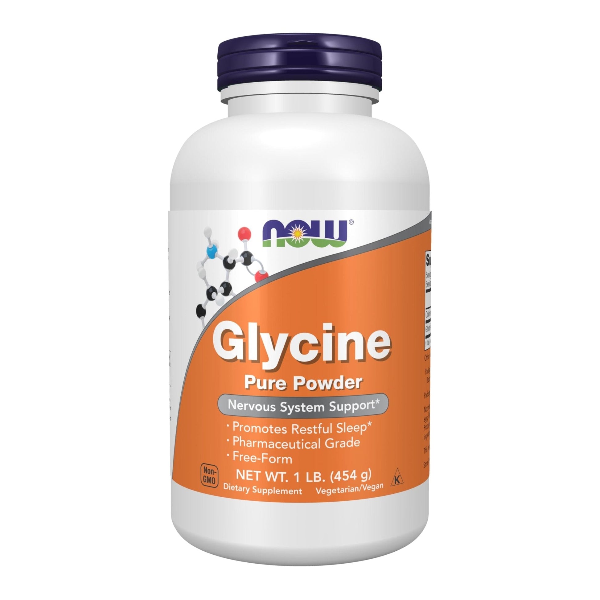 NOW Foods Supplements, Glycine Pure Powder, Promotes Restful Sleep*, Neurotransmitter Support*, 1-Pound - Maple Wellness Supplements