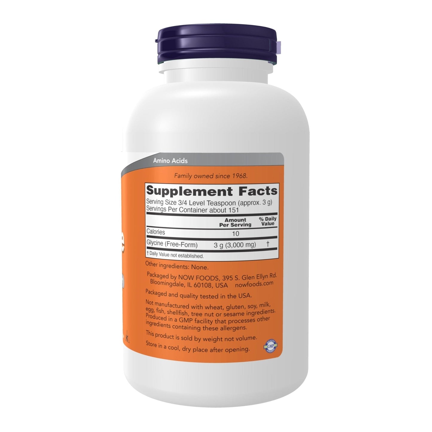 NOW Foods Supplements, Glycine Pure Powder, Promotes Restful Sleep*, Neurotransmitter Support*, 1-Pound - Maple Wellness Supplements
