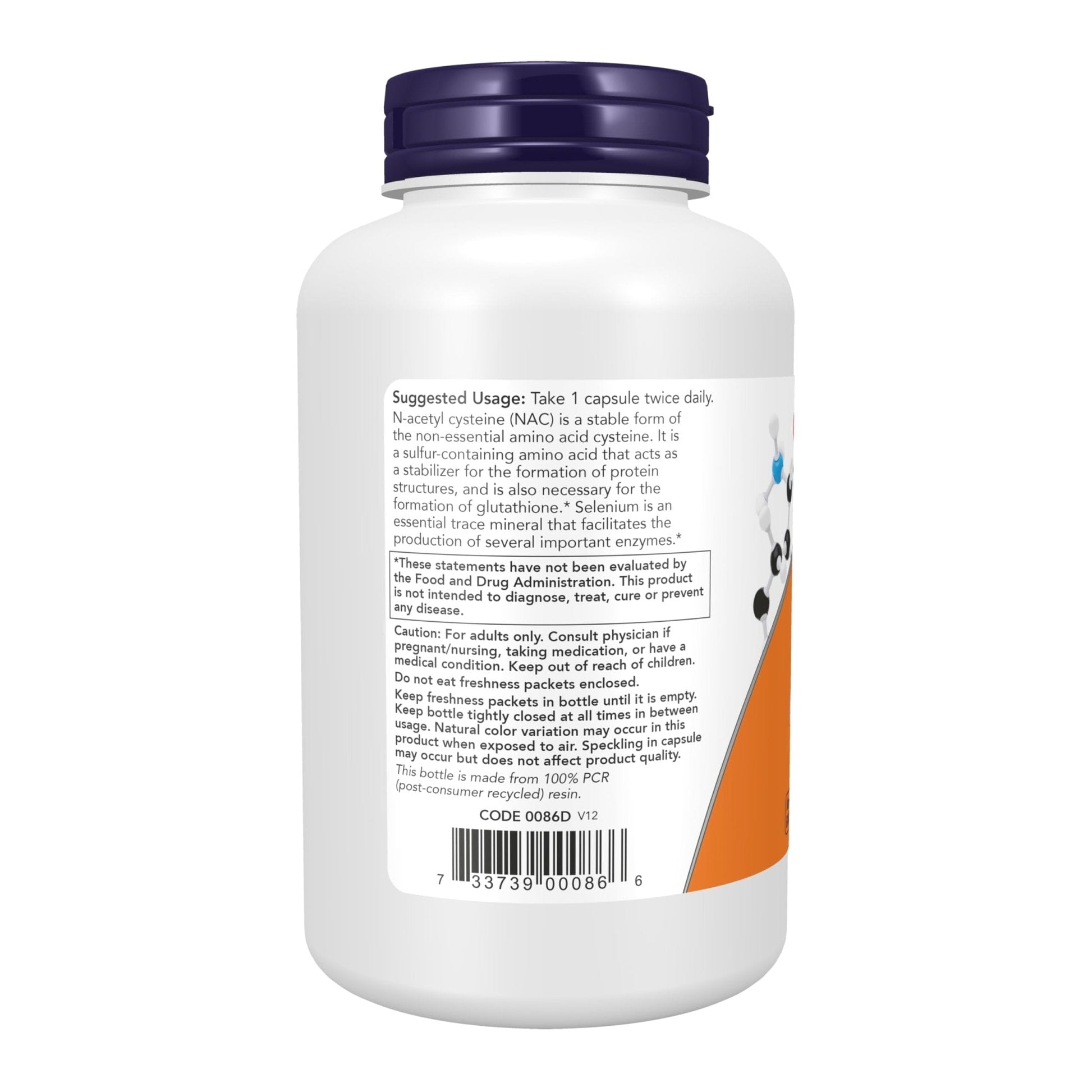 NOW Supplements, NAC (N-Acetyl Cysteine) 600 mg with Selenium, 250 Veg Capsules - Maple Wellness Supplements