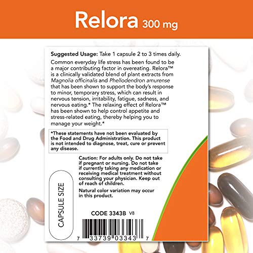 NOW Supplements, Relora 300 mg (a Blend of Plant Extracts from Magnolia officinalis - Maple Wellness Supplements