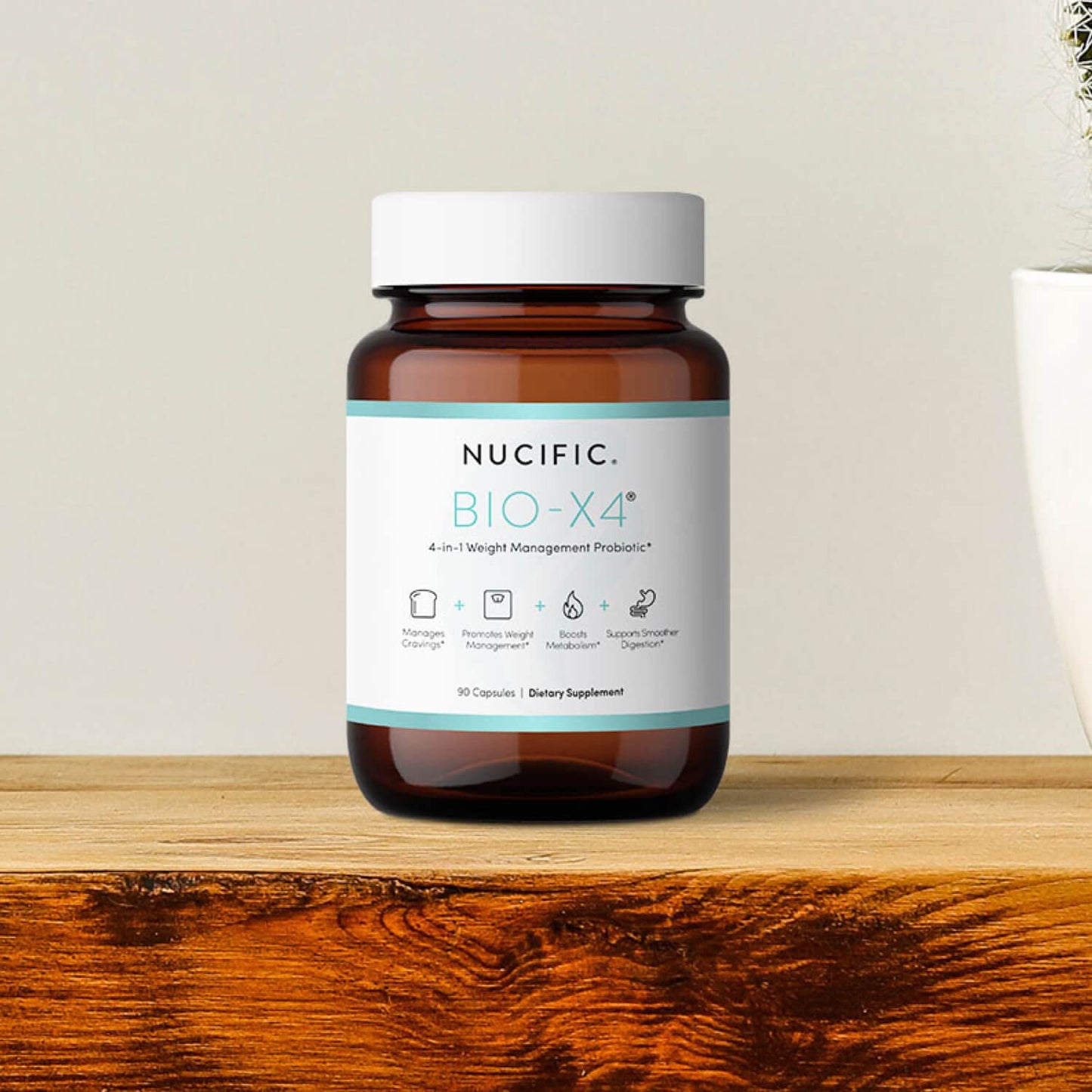 Nucific® Bio-X4 4-in-1 Weight Management Probiotic Supplement, 90 Count. - Maple Wellness Supplements