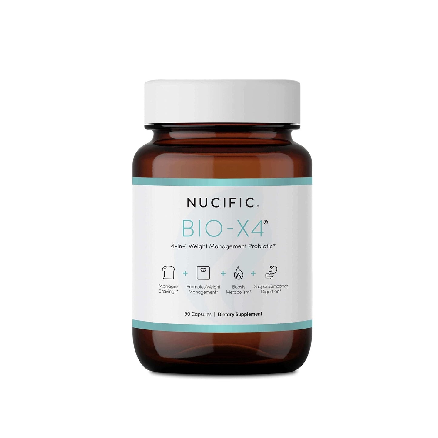 Nucific® Bio-X4 4-in-1 Weight Management Probiotic Supplement, 90 Count. - Maple Wellness Supplements