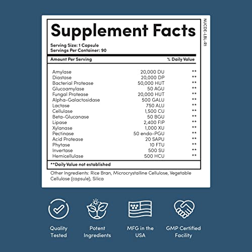 Nucific Digestive Enzyme Supplement to Support Digestion and Nutrient Bioavailability - Maple Wellness Supplements