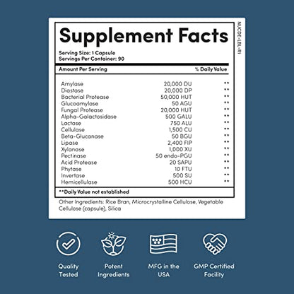 Nucific Digestive Enzyme Supplement to Support Digestion and Nutrient Bioavailability - Maple Wellness Supplements