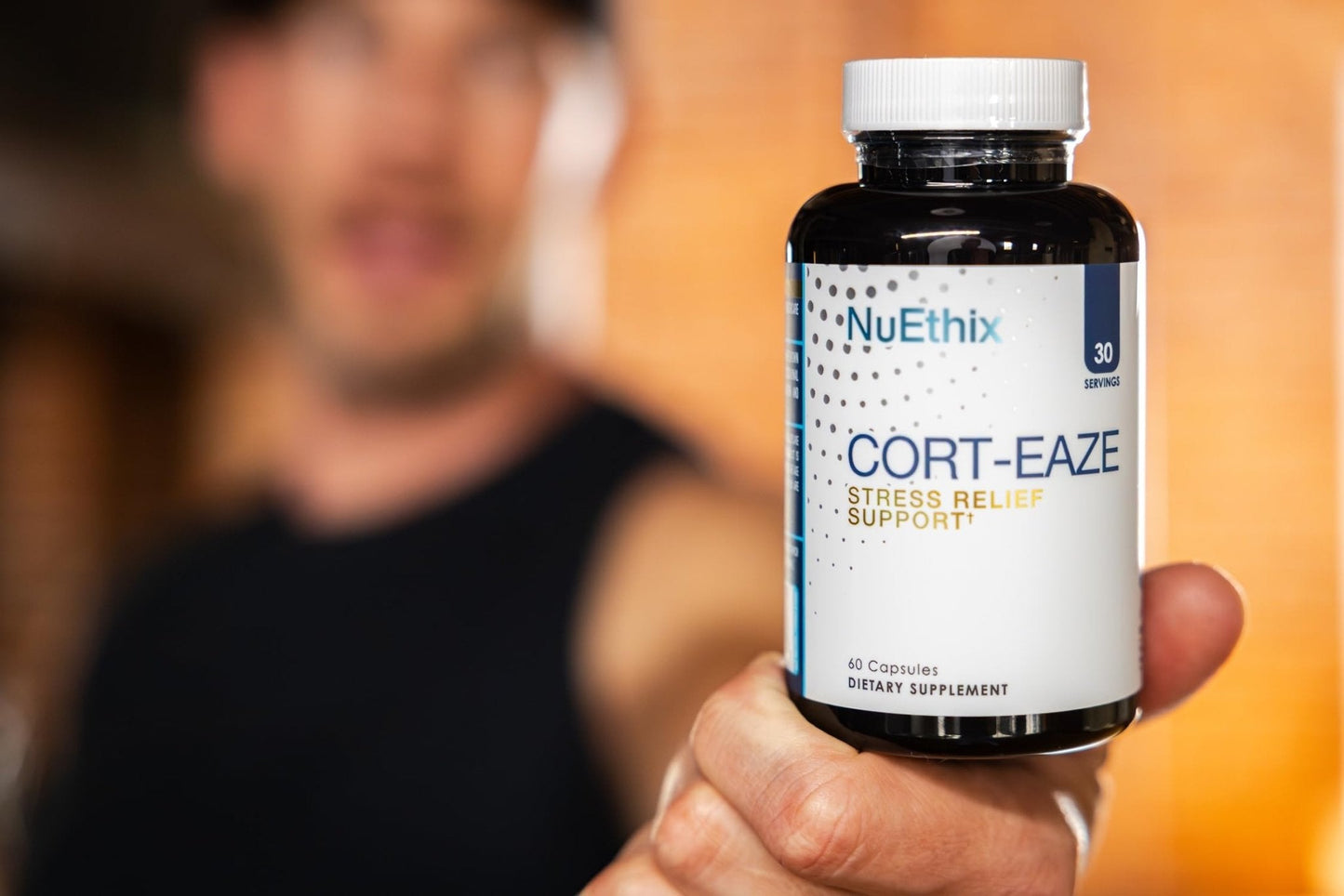 NuEthix Formulations Cort-Eaze - Cortisol Supplement - Health Support Supplement with Ashwagandha, L-Theanine & Rhodiola Rosea - Relaxation and Deep Sleep, 60 Capsules, 30 Servings - Maple Wellness Supplements