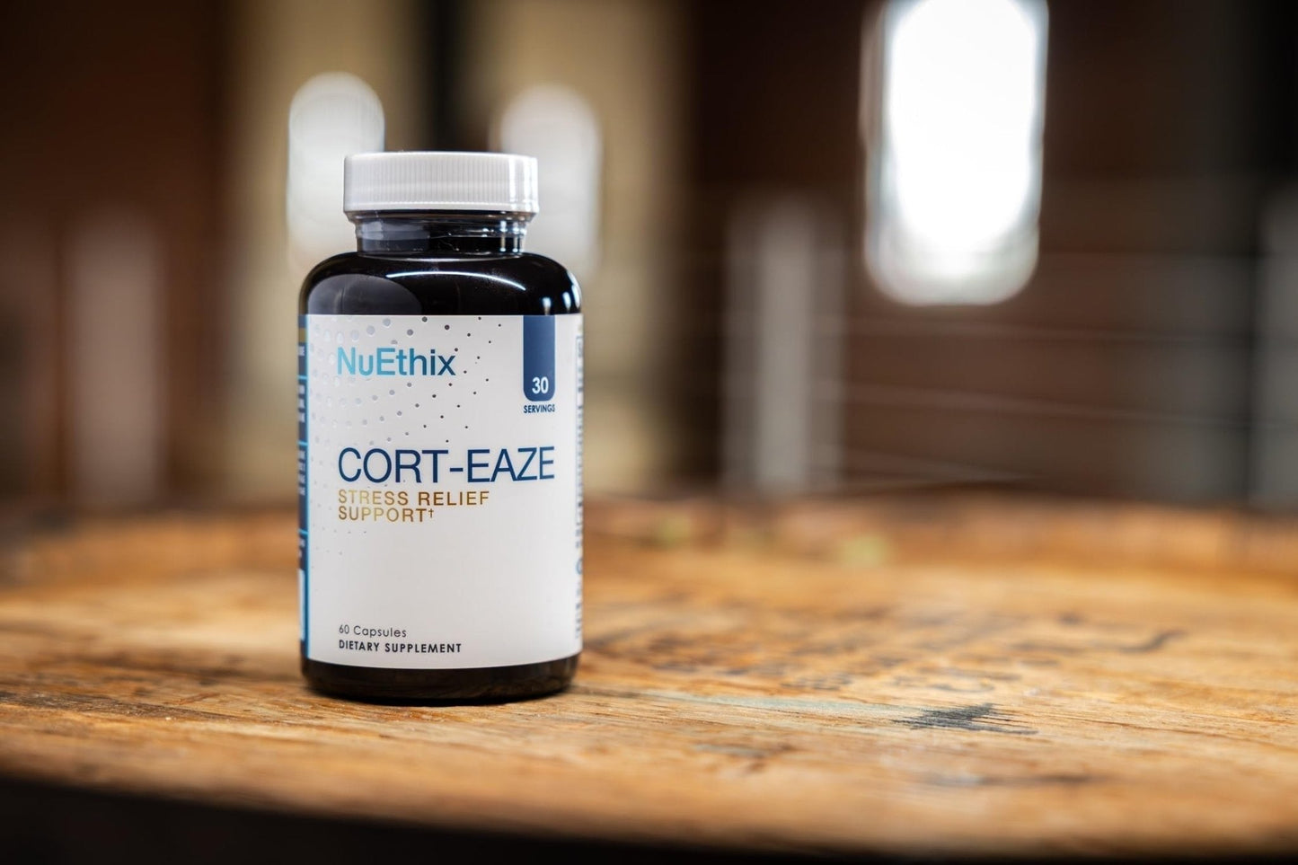 NuEthix Formulations Cort-Eaze - Cortisol Supplement - Health Support Supplement with Ashwagandha, L-Theanine & Rhodiola Rosea - Relaxation and Deep Sleep, 60 Capsules, 30 Servings - Maple Wellness Supplements