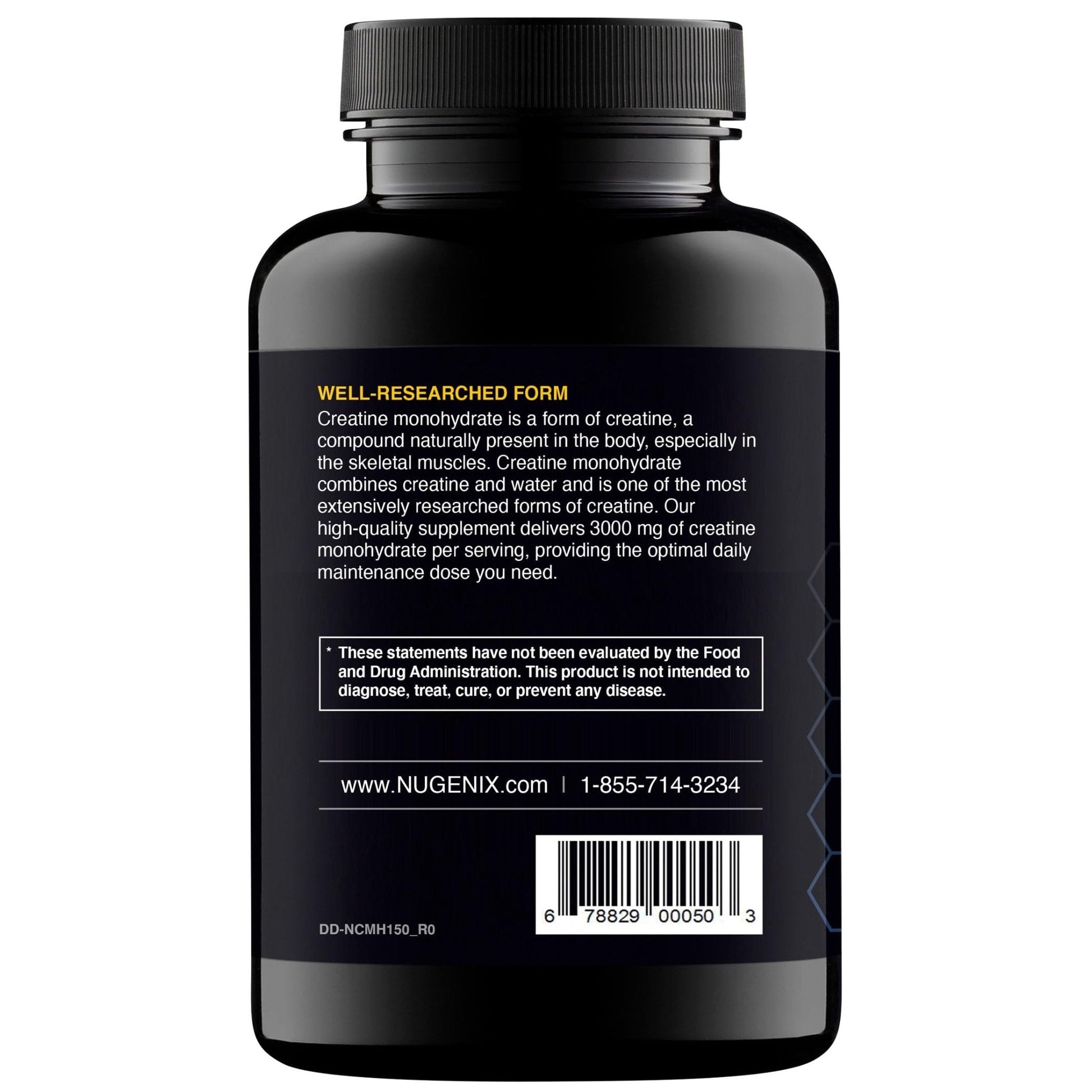 Nugenix Essentials Premium Creatine Monohydrate Pills Supplement, 3000mg, 150 Capsules - Maple Wellness Supplements