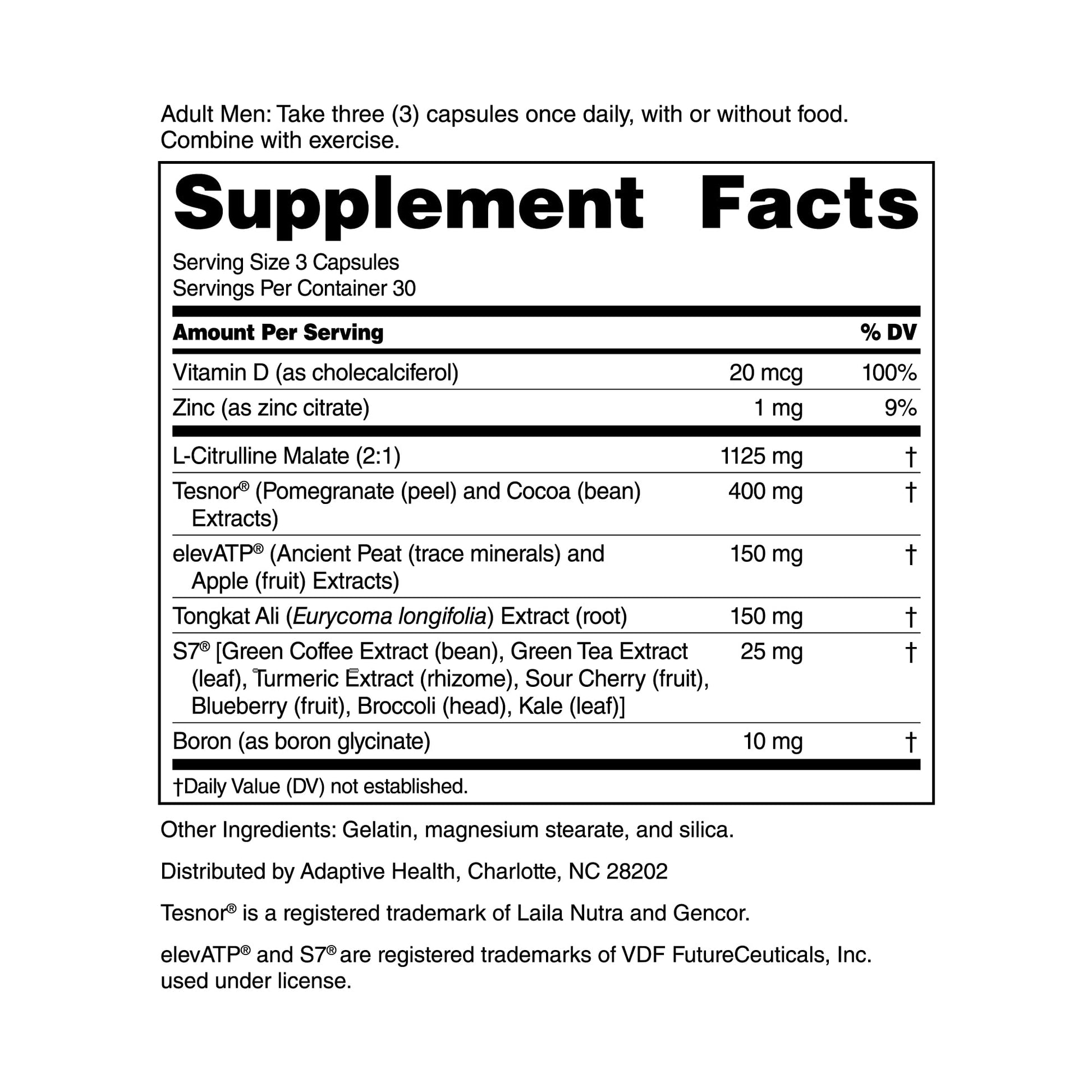 Nugenix Total-T2 - Nitric Oxide Booster for Men, Tesnor, S7, ElevATP, Tongkat, Citrulline, Nitric Oxide and Testosterone Supplement for Men (90 Count) - Maple Wellness Supplements