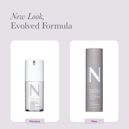 NULASTIN Dermal Rejuvenating Peptide Face Serum for Women with Elastin - Firming, Anti Aging, Barrier Repair, Plumping Hydrating Serum Sensitive & Mature Skin - Vegan, 1 Fl Oz - Maple Wellness Supplements