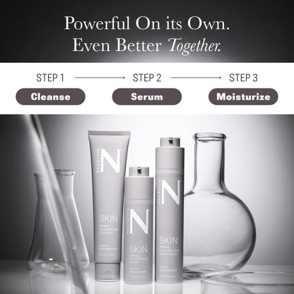 NULASTIN Dermal Rejuvenating Peptide Face Serum for Women with Elastin - Firming, Anti Aging, Barrier Repair, Plumping Hydrating Serum Sensitive & Mature Skin - Vegan, 1 Fl Oz - Maple Wellness Supplements