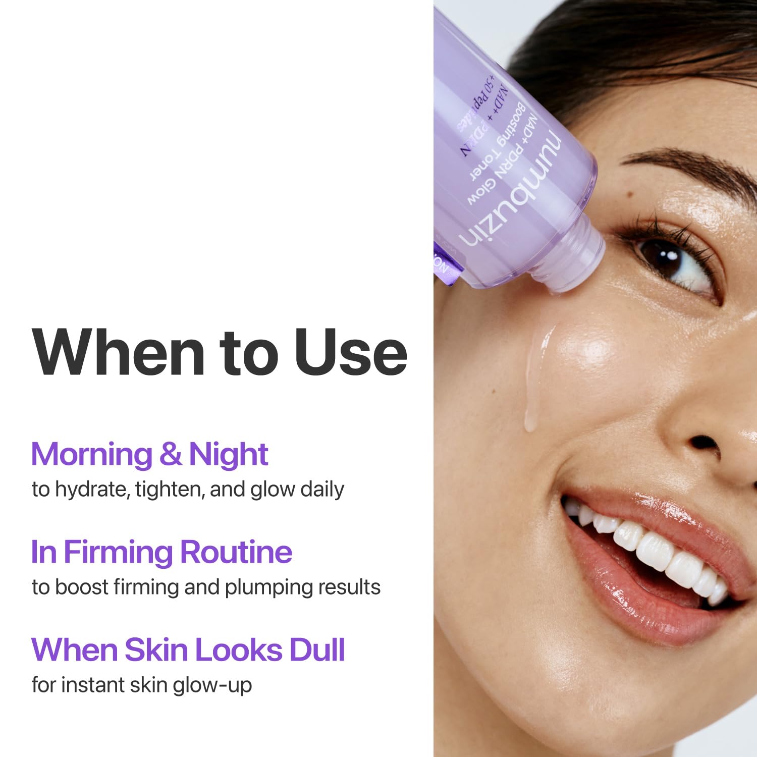 numbuzin No.9 NAD+ Salmon PDRN Glow Boosting Toner, Hydrating & Firming Toner for Wrinkles, Fine Lines & Dull Skin - Maple Wellness Supplements