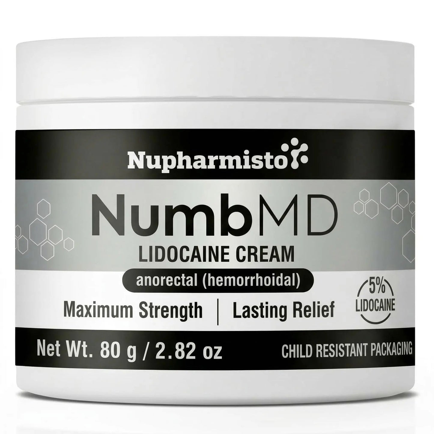 Nupharmisto Numbing Cream Maximum Strength : Long Lasting Numbing Cream with 5X Numbing - Emu Oil and Arnica 80 g / 2.82 oz - Maple Wellness Supplements