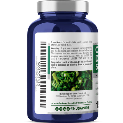 NusaPure Calcium D-Glucarate 500 mg 150 Veggie Caps, Vegan, Non-GMO, Gluten-Free - Maple Wellness Supplements