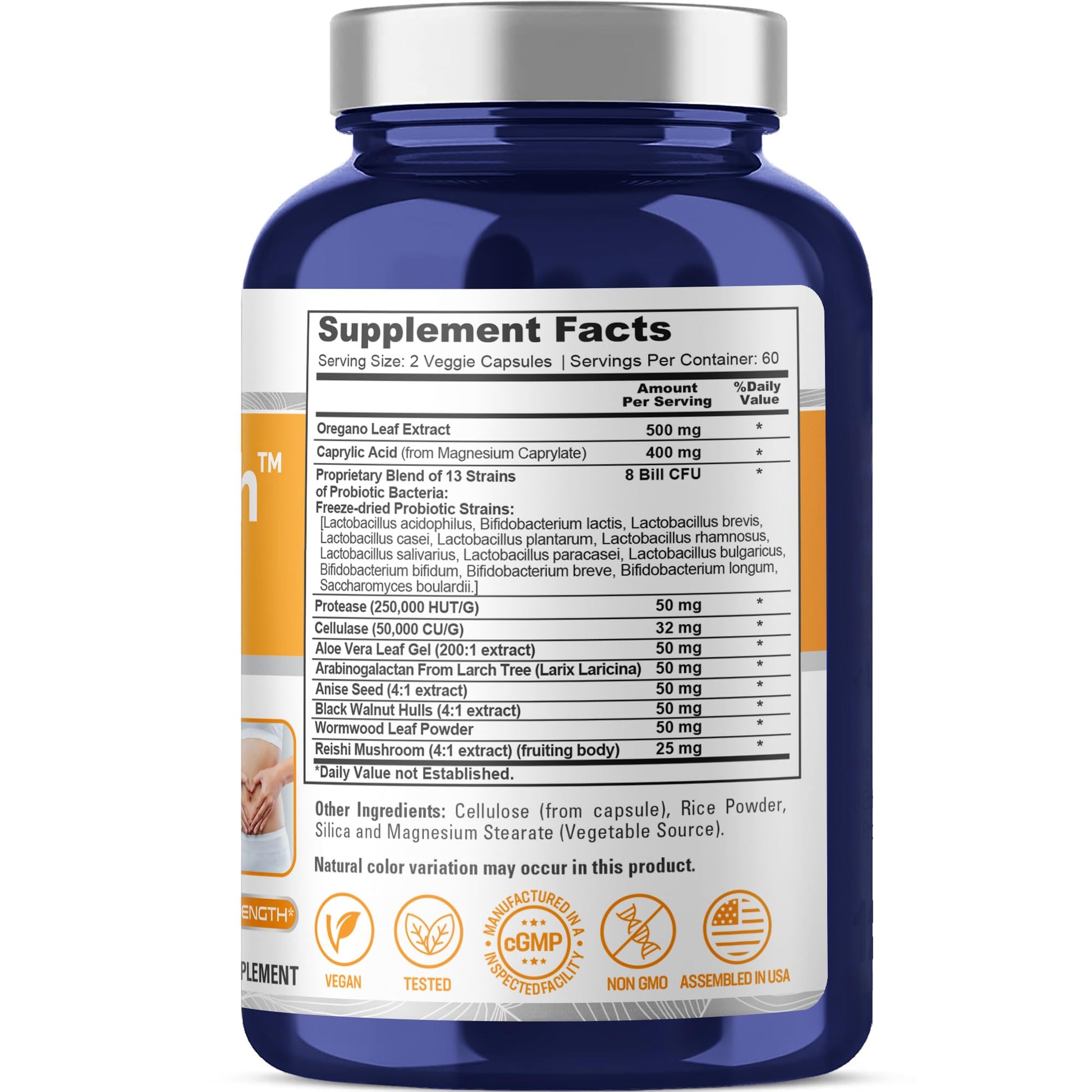 NusaPure CandiHealth Complex (Non-GMO, Vegan) 120 Veggie Capsules - Maple Wellness Supplements
