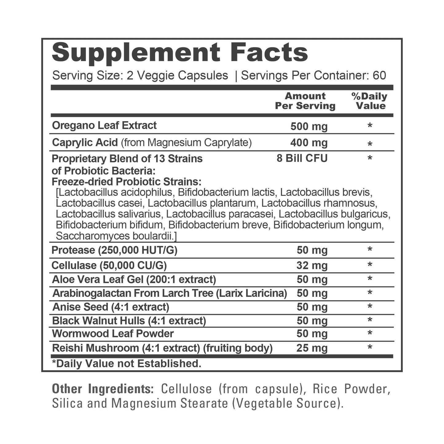 NusaPure CandiHealth Complex (Non-GMO, Vegan) 120 Veggie Capsules - Maple Wellness Supplements