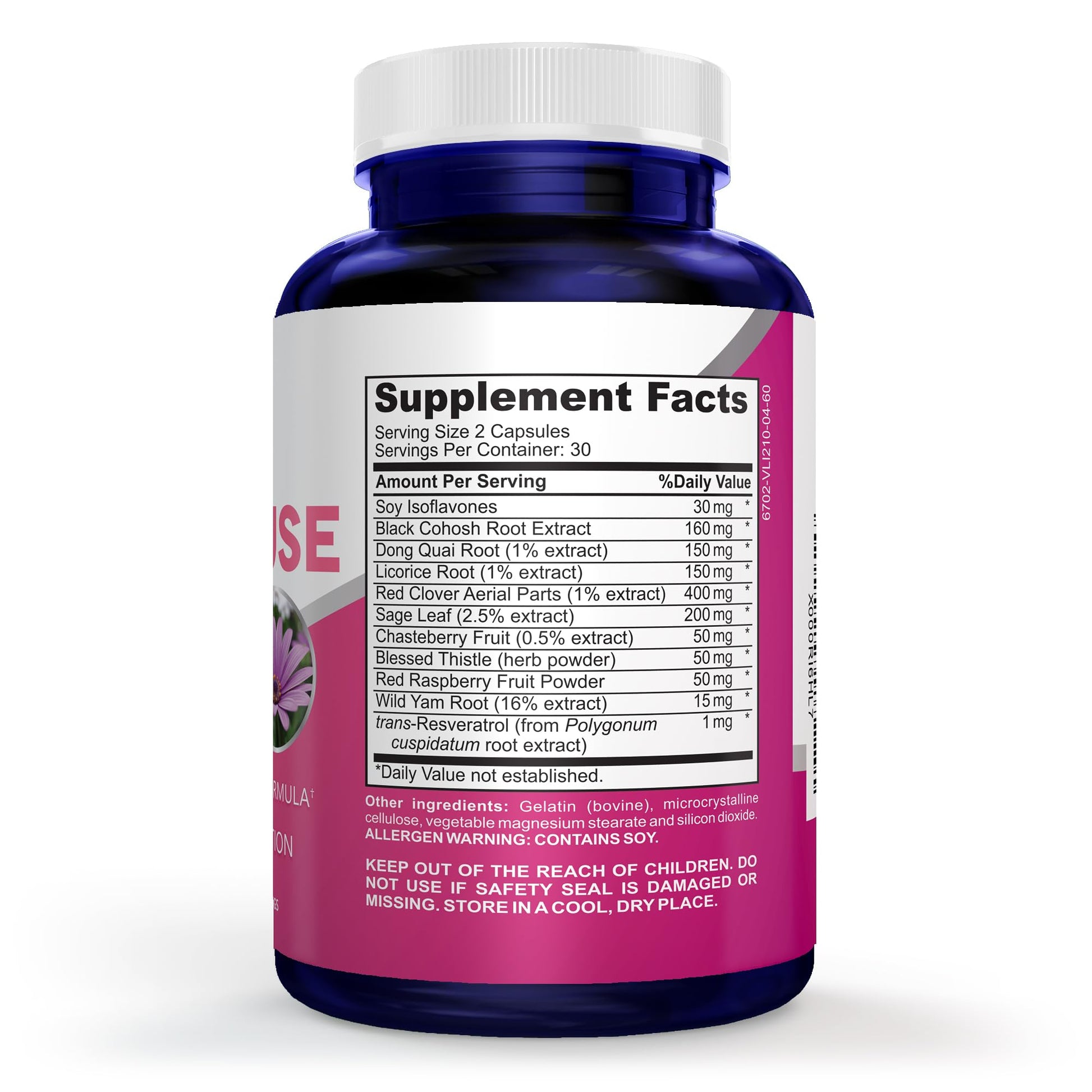 NusaPure Menopause Complex : Black Cohosh and Herbal Ingredients - 60 Capsules - Maple Wellness Supplements