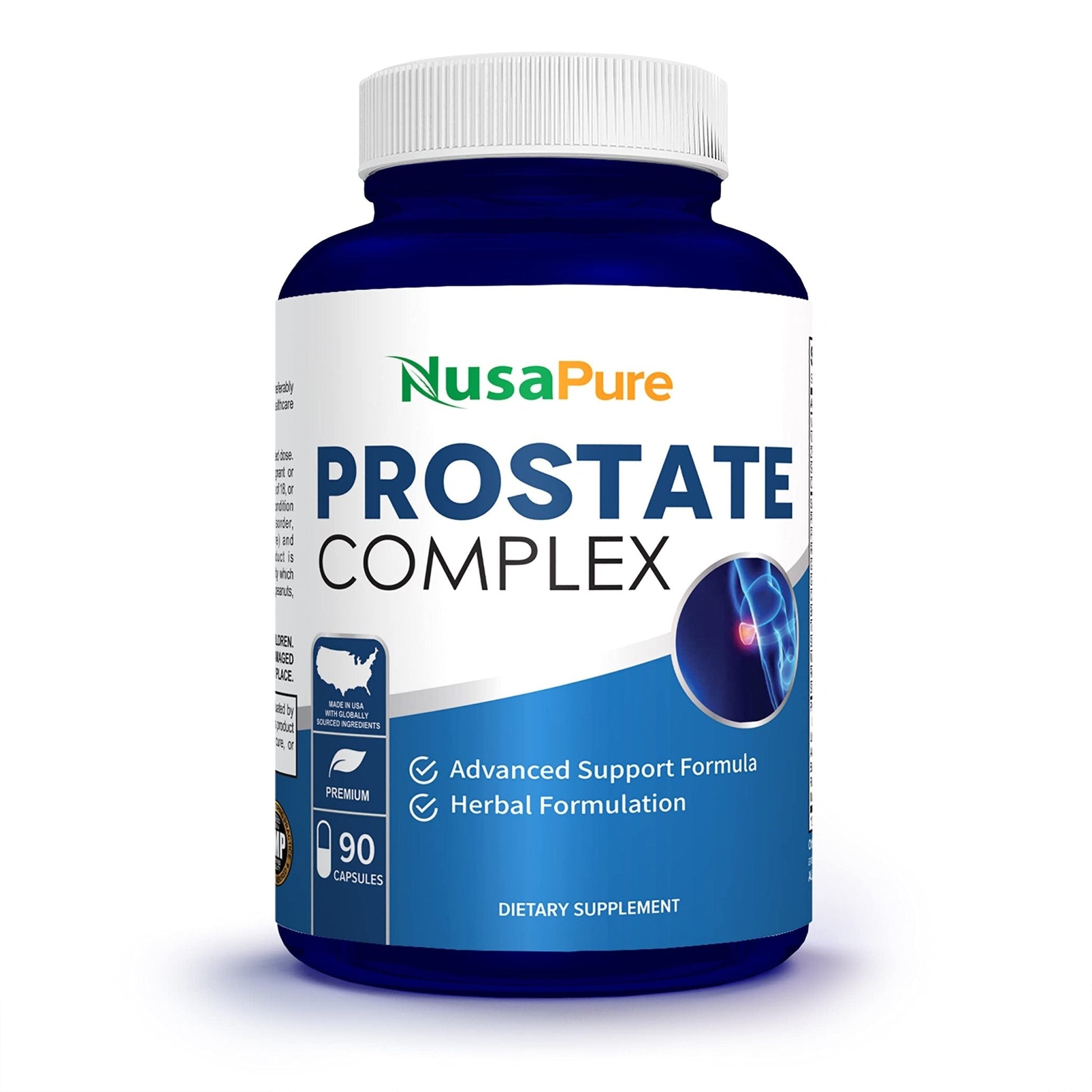 NusaPure Saw Prostate Palmetto Complex (Plant Sterol Complex, Nettle Root, Pygeum Bark, Graviola) - 90 Capsules - Maple Wellness Supplements