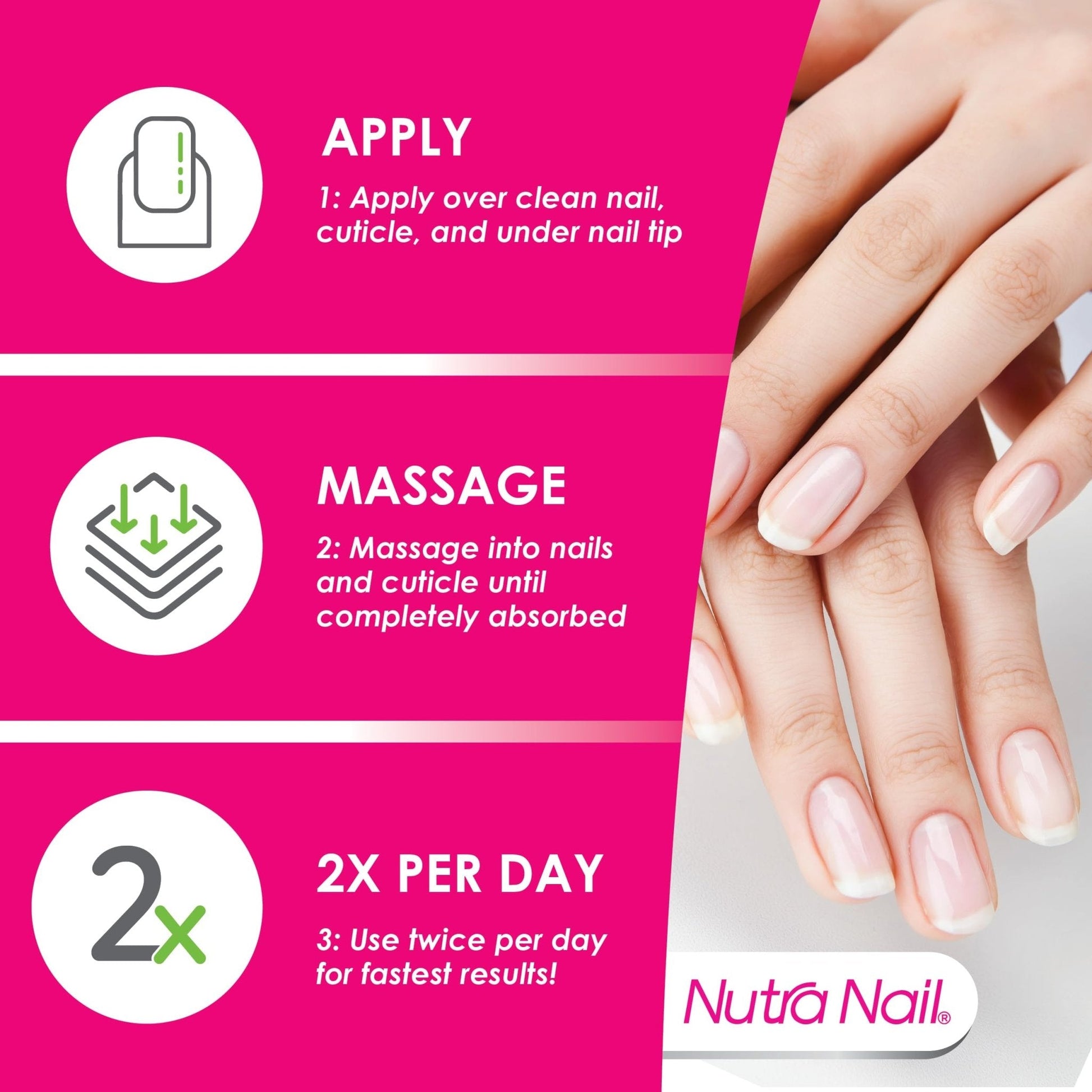 Nutra Nail 5 to 7 Day Growth Treatment - Fast Keratin Nail Hardener & Nail Strengthener for Thin Nails, Brittle & Damaged (0.47 Fl Oz) - Maple Wellness Supplements