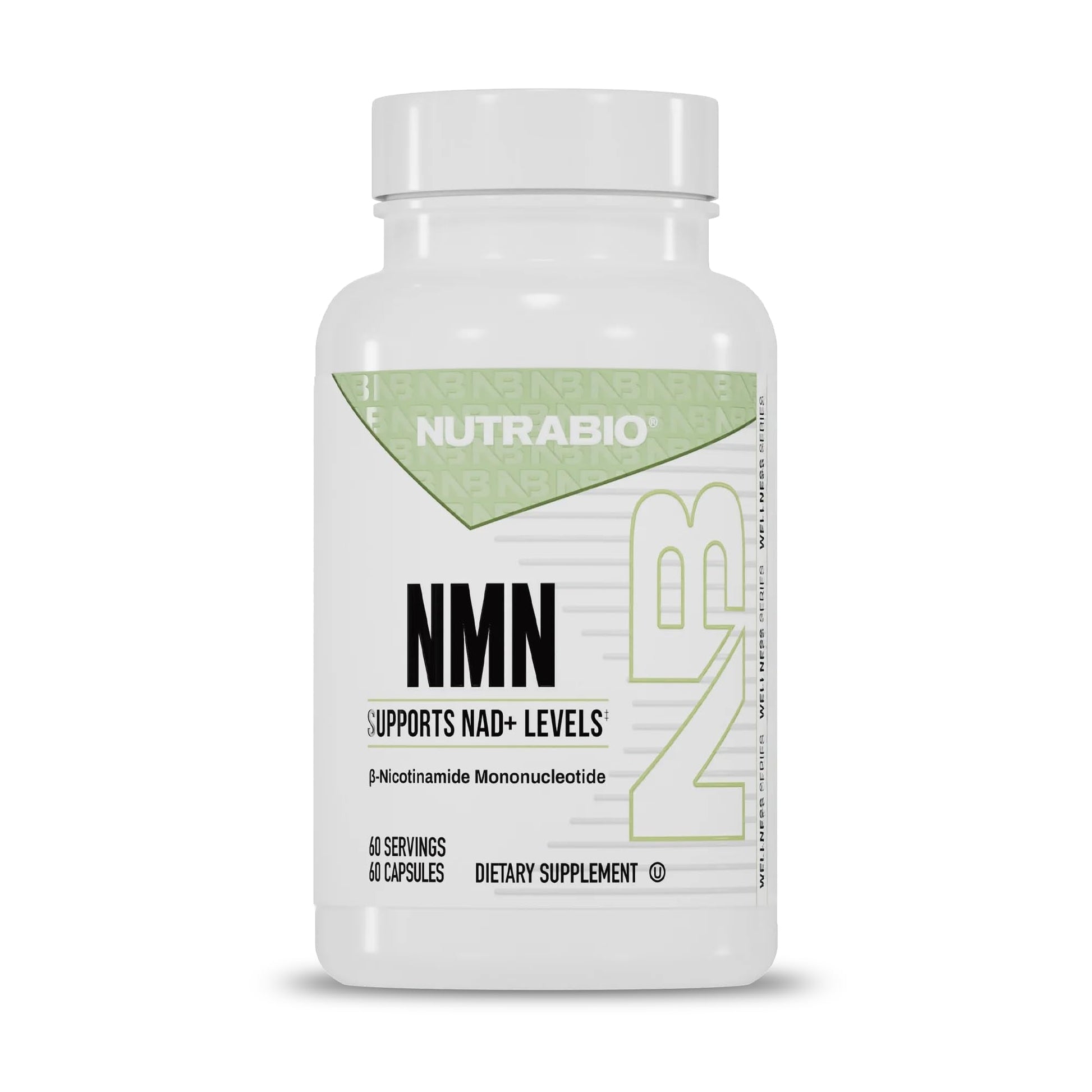 NutraBio NMN - NAD Supplement, Longevity Support, Boost NAD Levels, Increase Cellular Energy, Brain Health, Healthy Aging- 60 Servings- 60 Capsules - Maple Wellness Supplements