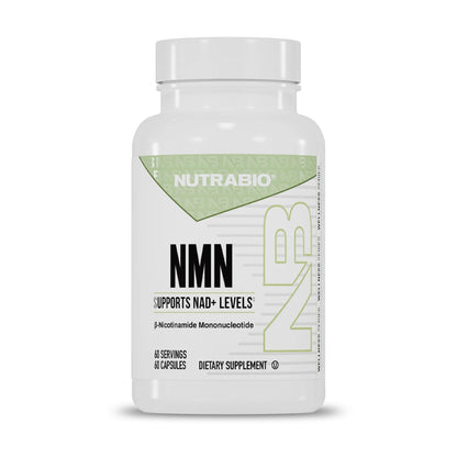 NutraBio NMN - NAD Supplement, Longevity Support, Boost NAD Levels, Increase Cellular Energy, Brain Health, Healthy Aging- 60 Servings- 60 Capsules - Maple Wellness Supplements