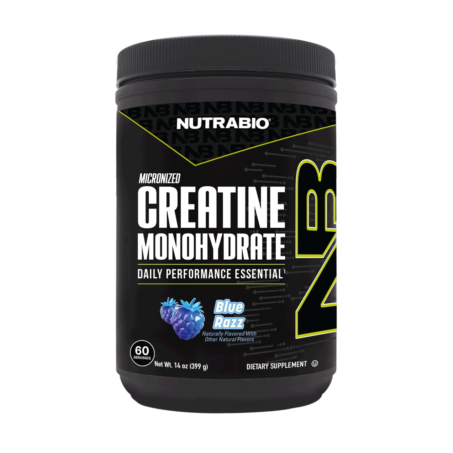 NutraBio Pure Micronized Creatine Monohydrate Powder Supplement, Blue Razz (300 g) - Supports Bulk Muscle Energy, Recovery, and Strength - HPLC Tested Creatine Powder Supplement for Men and Women - Maple Wellness Supplements