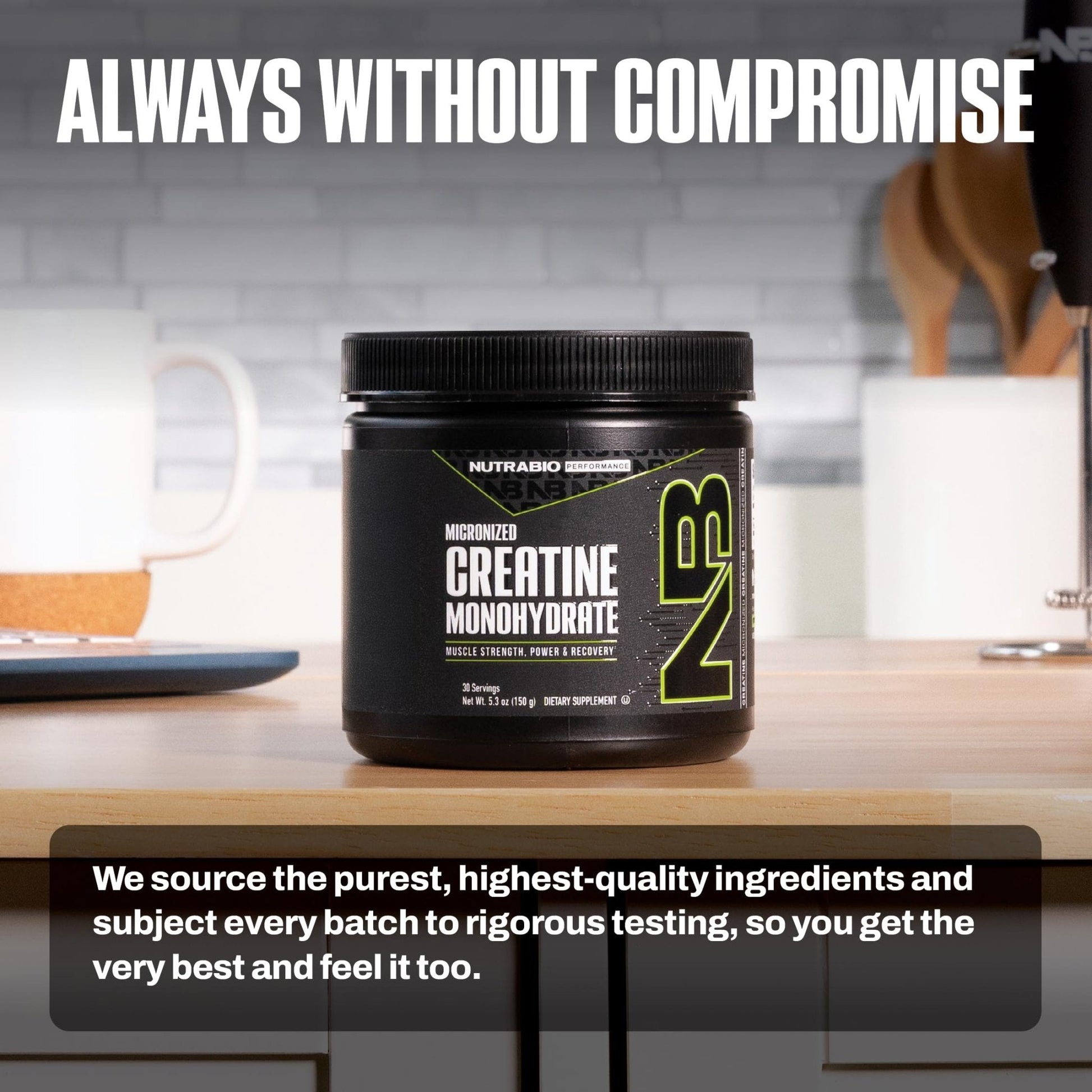 NutraBio Pure Micronized Creatine Monohydrate Powder Supplement, Unflavored, (150 g) - Supports Bulk Muscle Energy, Recovery, and Strength - HPLC Tested Creatine Powder Supplement for Men and Women - Maple Wellness Supplements