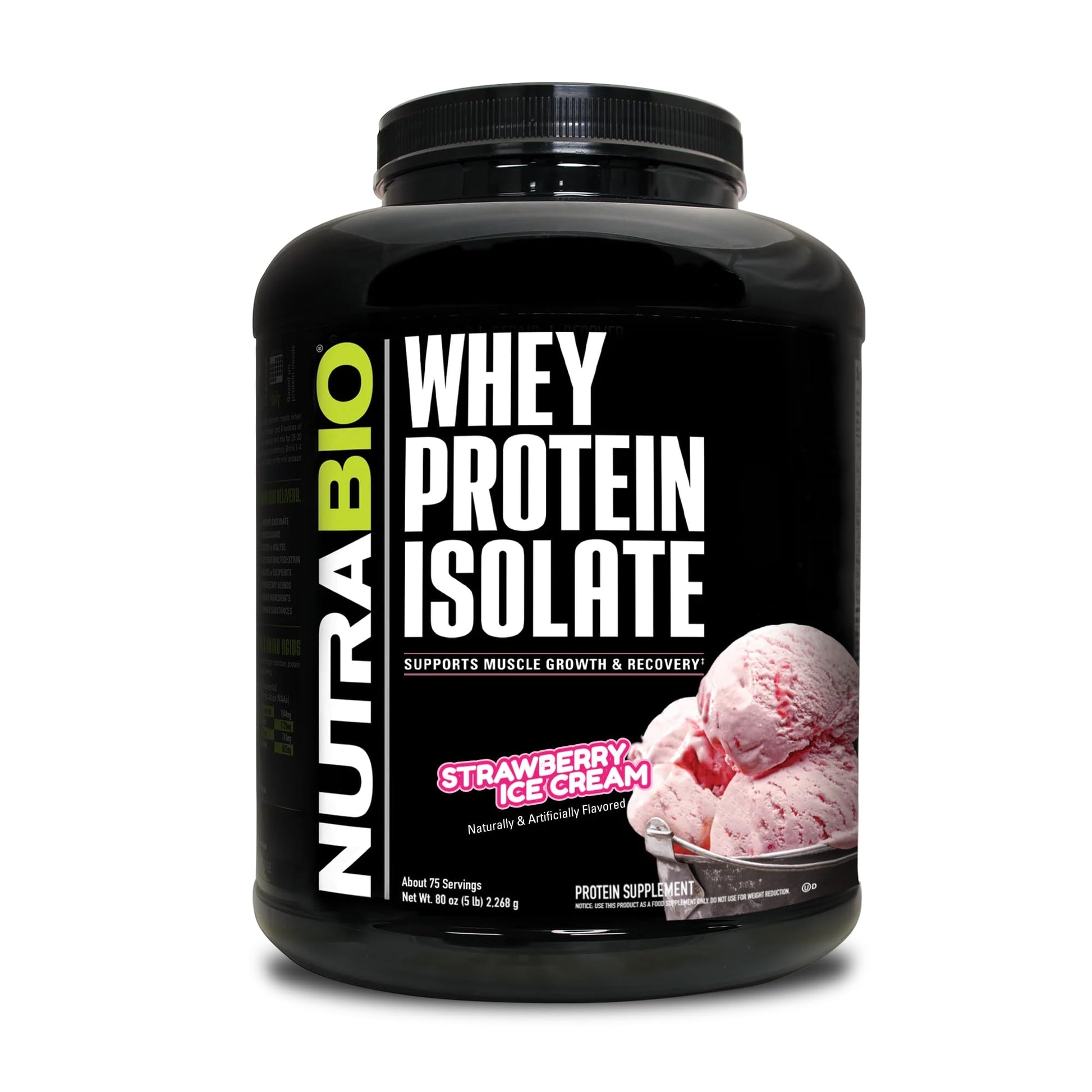 NutraBio Whey Protein Isolate Supplement – 25g of Protein Per Scoop with Complete - Maple Wellness Supplements